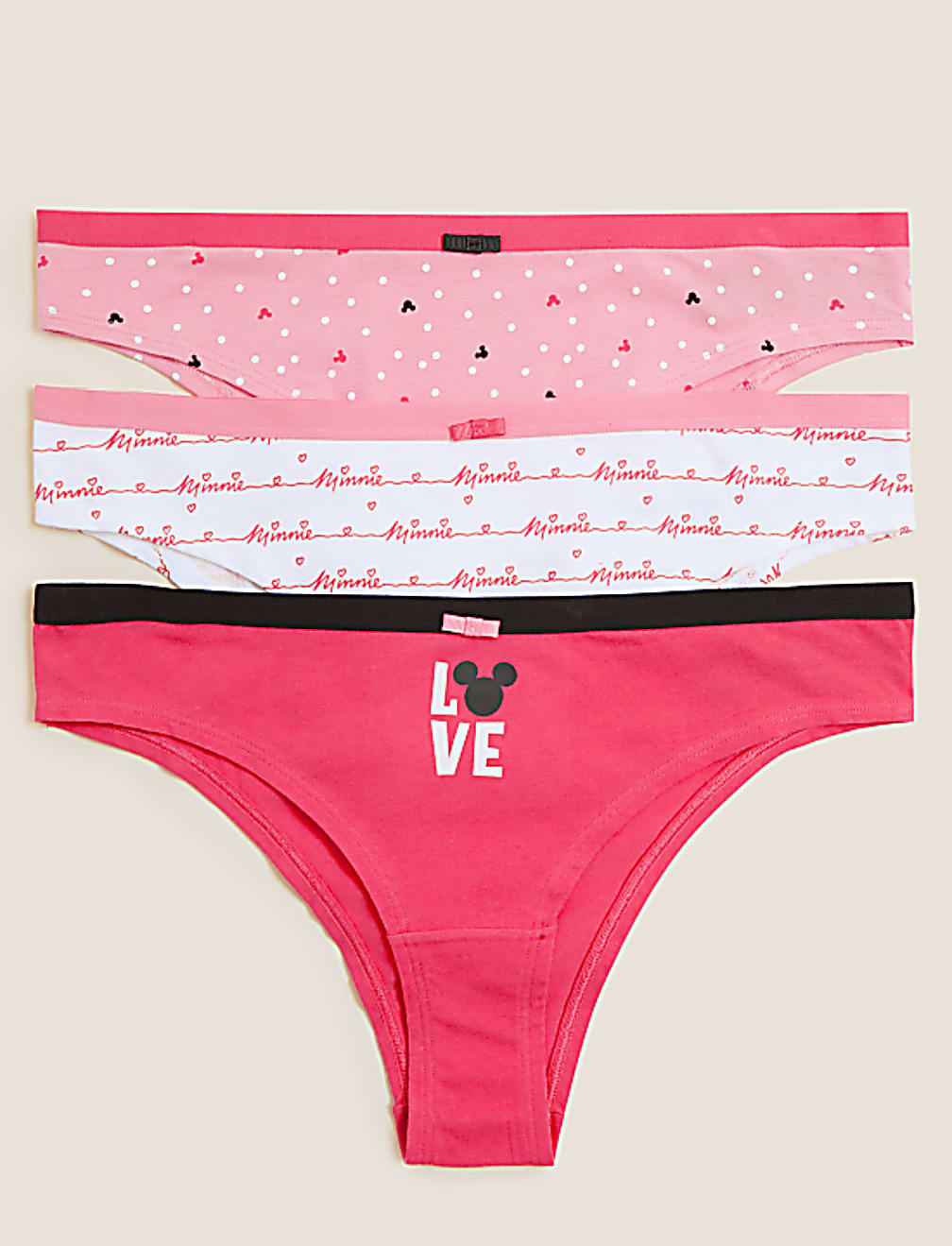 3pk Cotton Rich Minnie Mouse™ Knickers