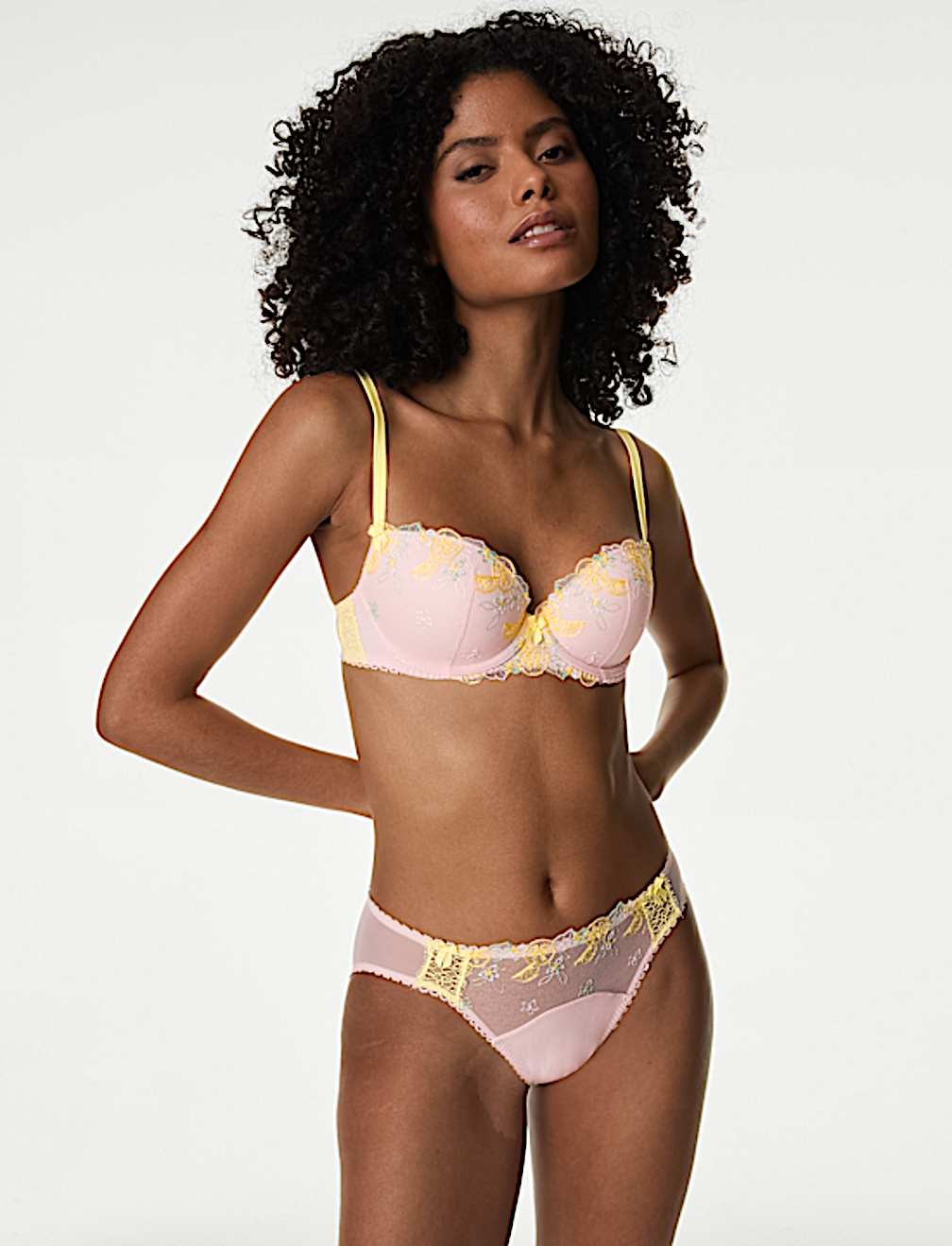 Abella Embroidery High Leg Knickers