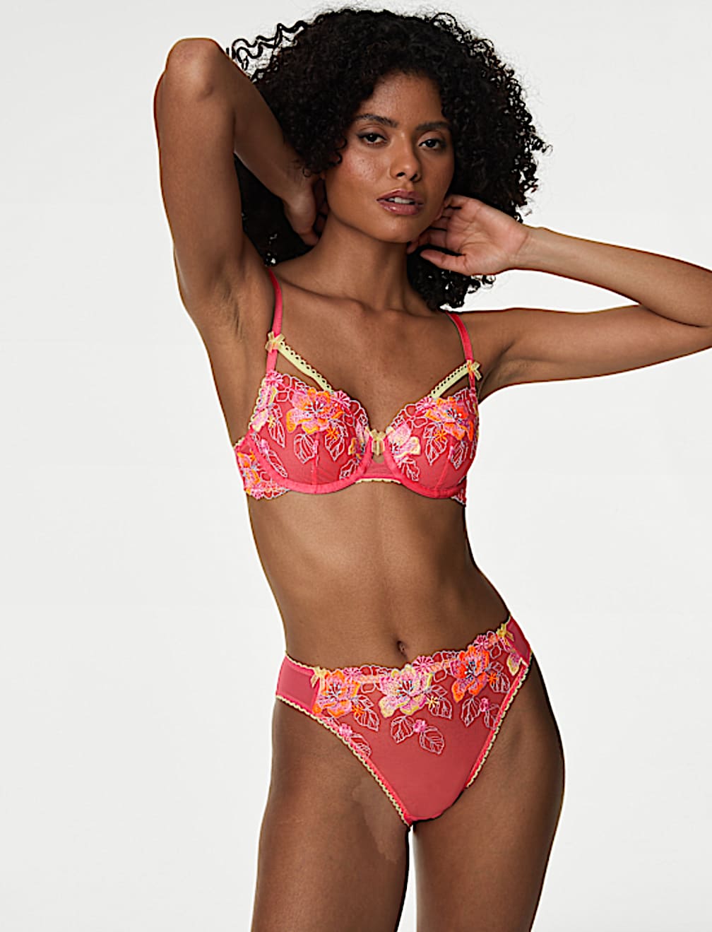 Josefine Embroidered High Leg Knickers