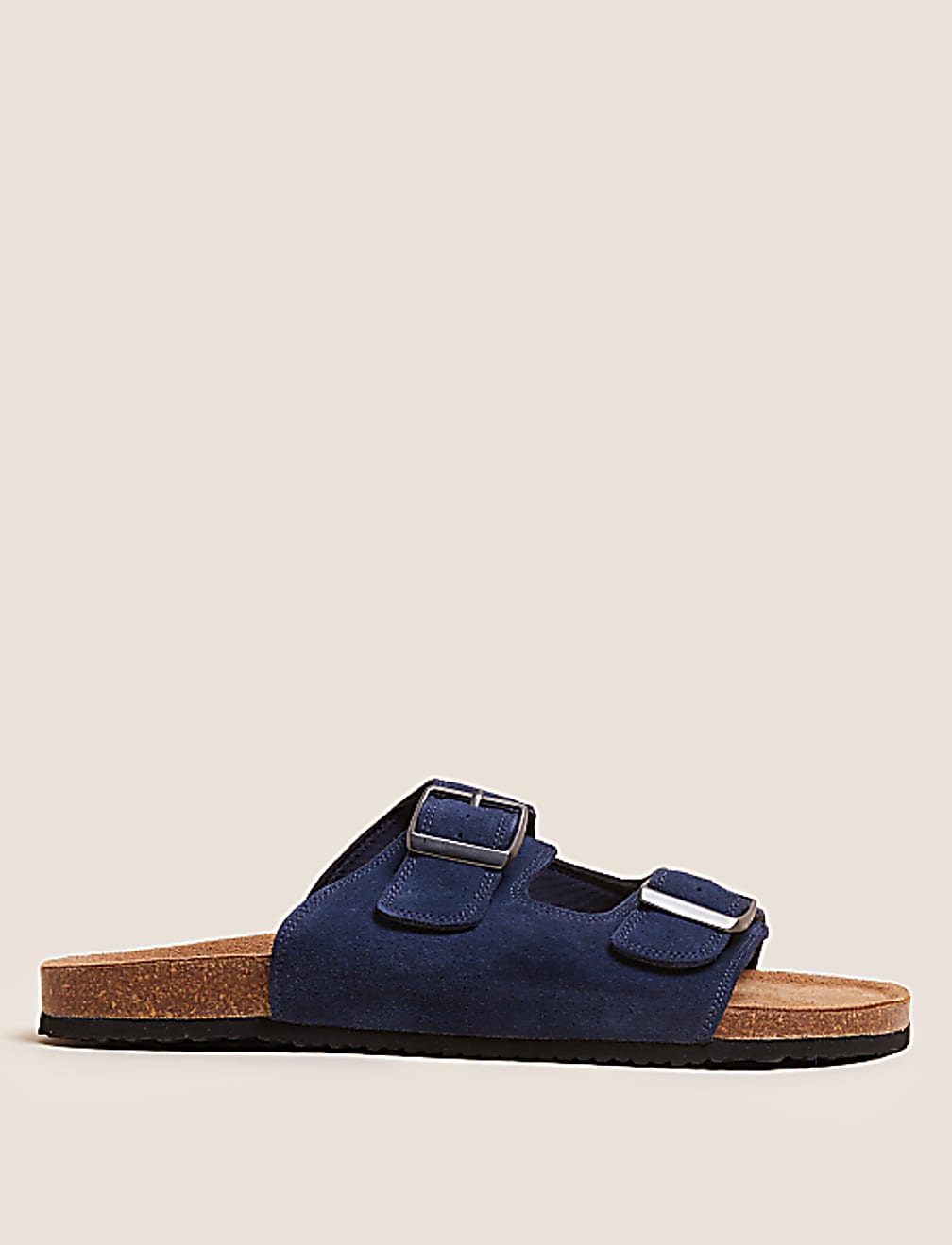 Suede Slip-On Sandals