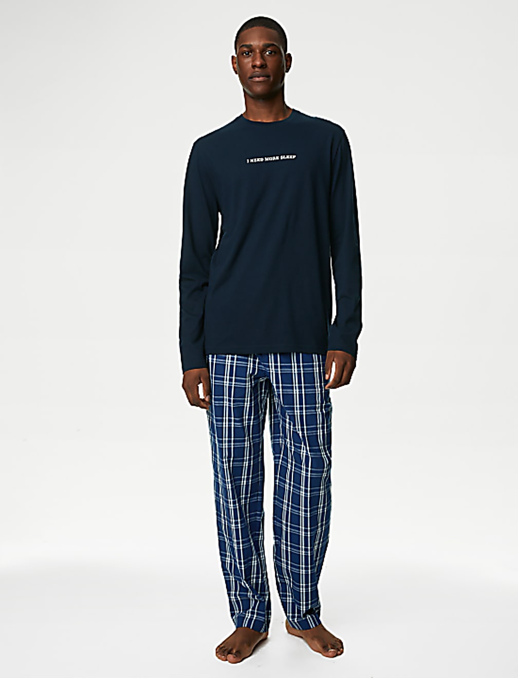 Pure Cotton Checks Pajama Set
