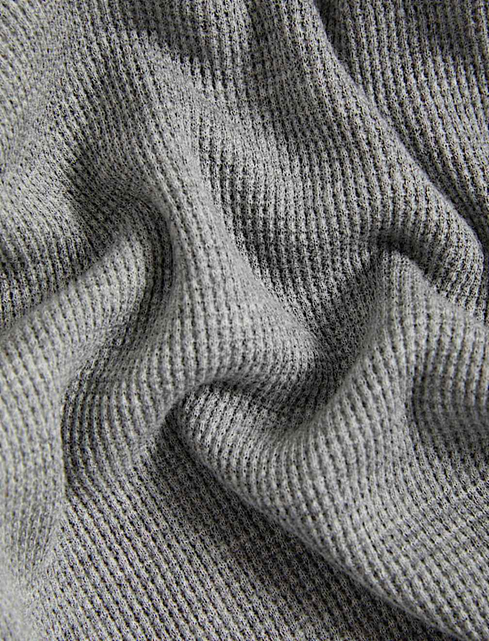 Pure Cotton Waffle Loungewear Sweatshirt