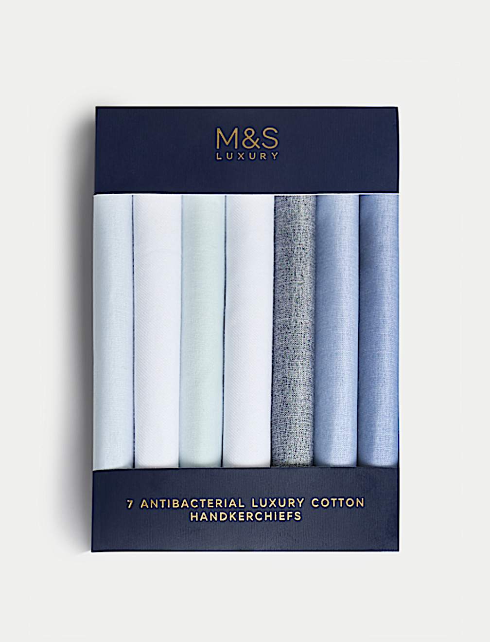 7pk Antibacterial Pure Cotton Handkerchiefs