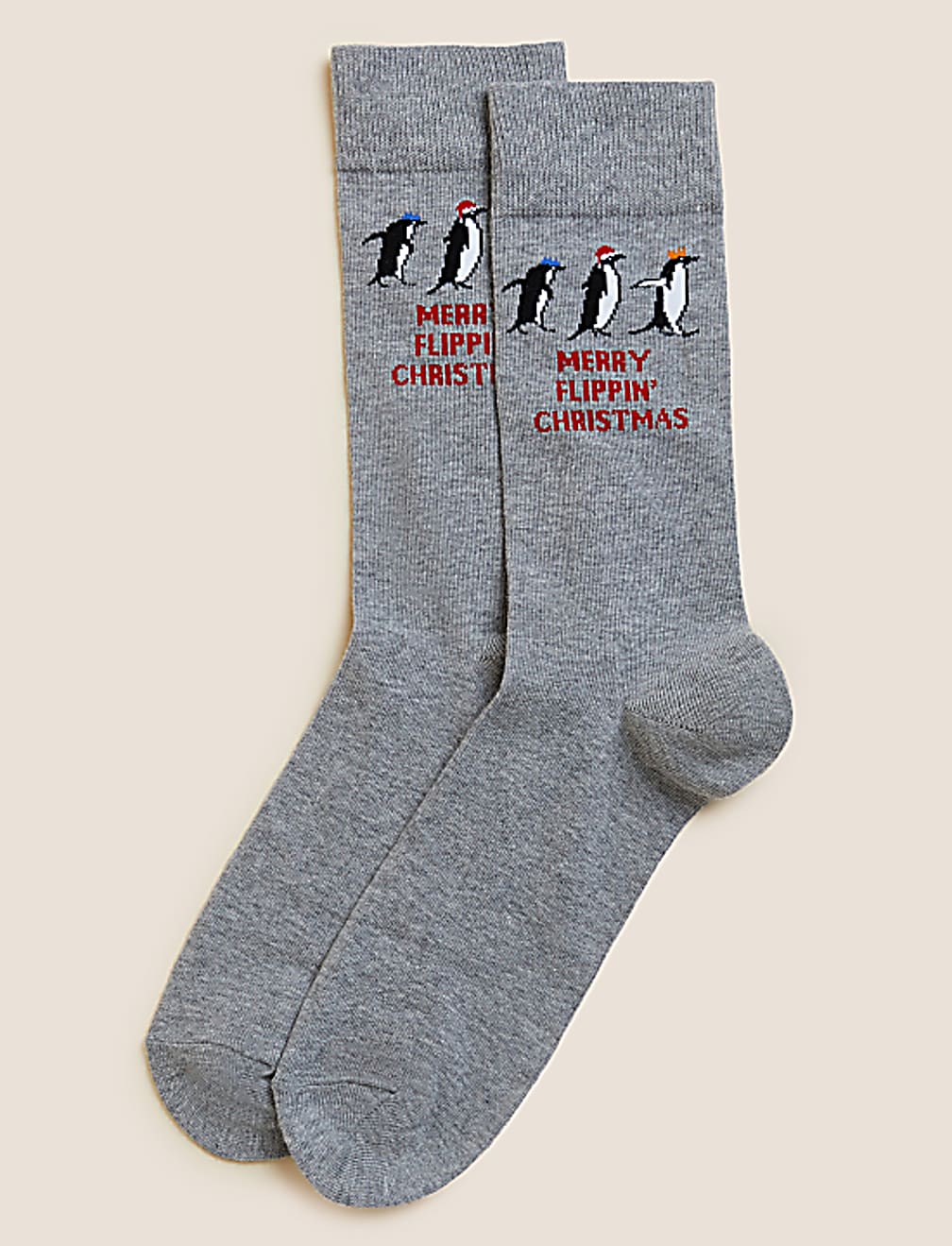 Novelty Print Cotton Rich Socks