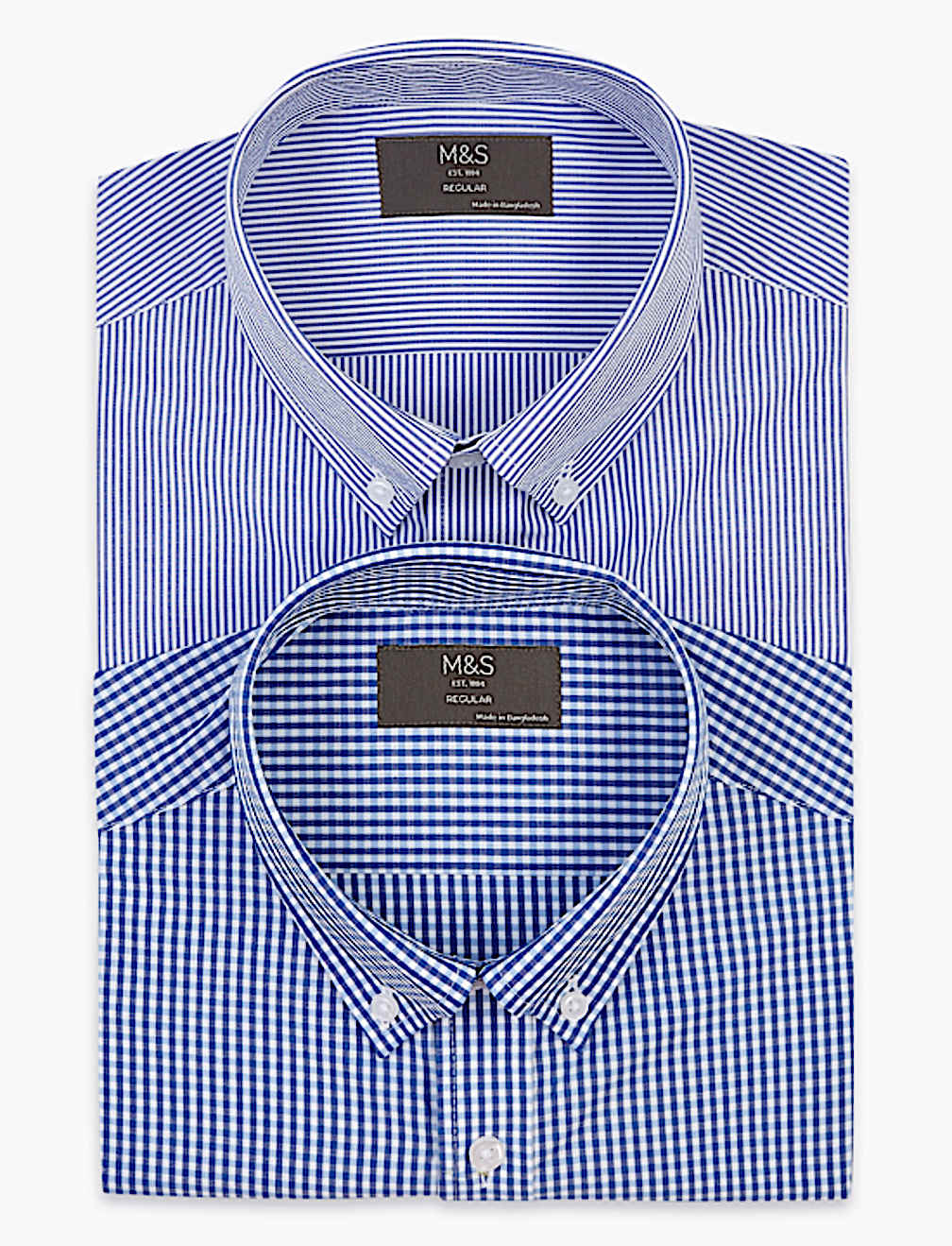 2 Pack Striped Short Sleeve Shirts