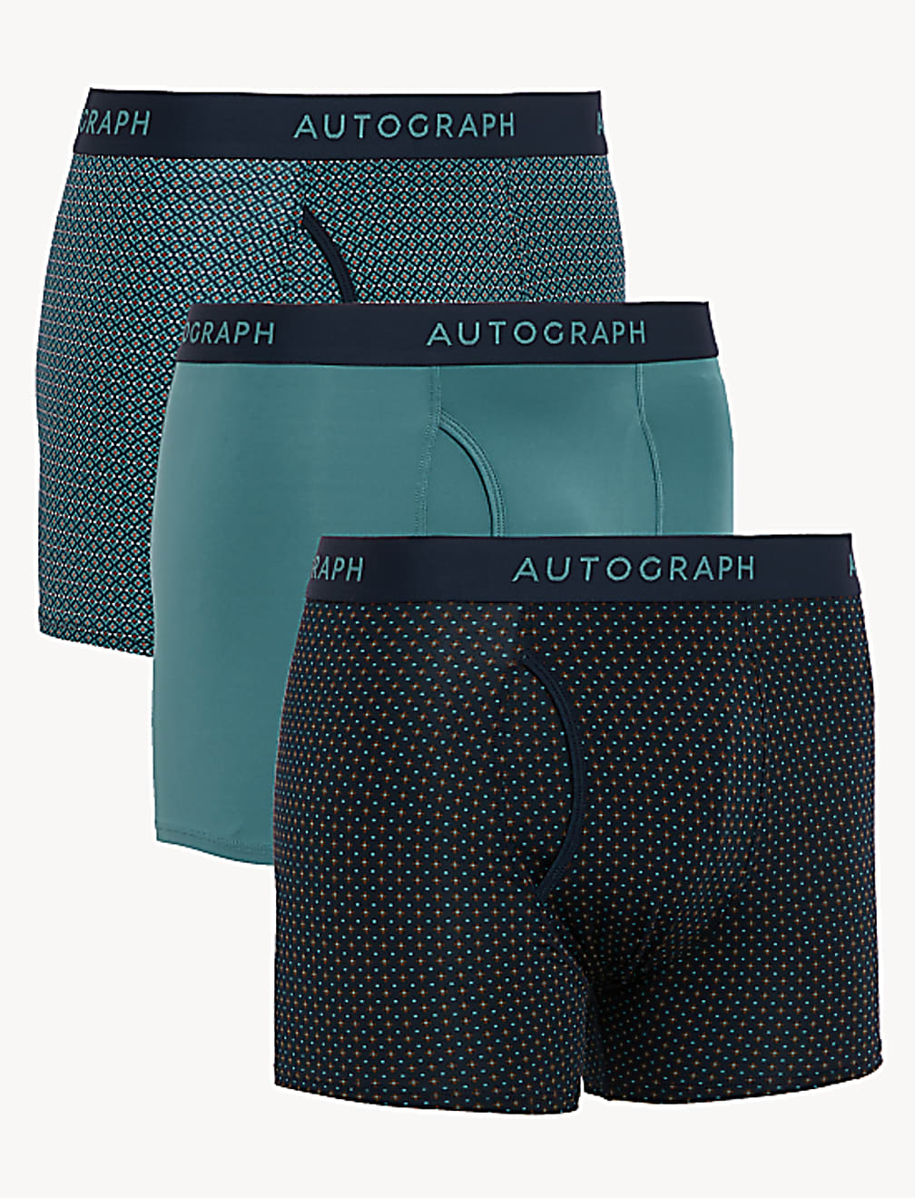 3pk Microskin Assorted Pattern Trunks