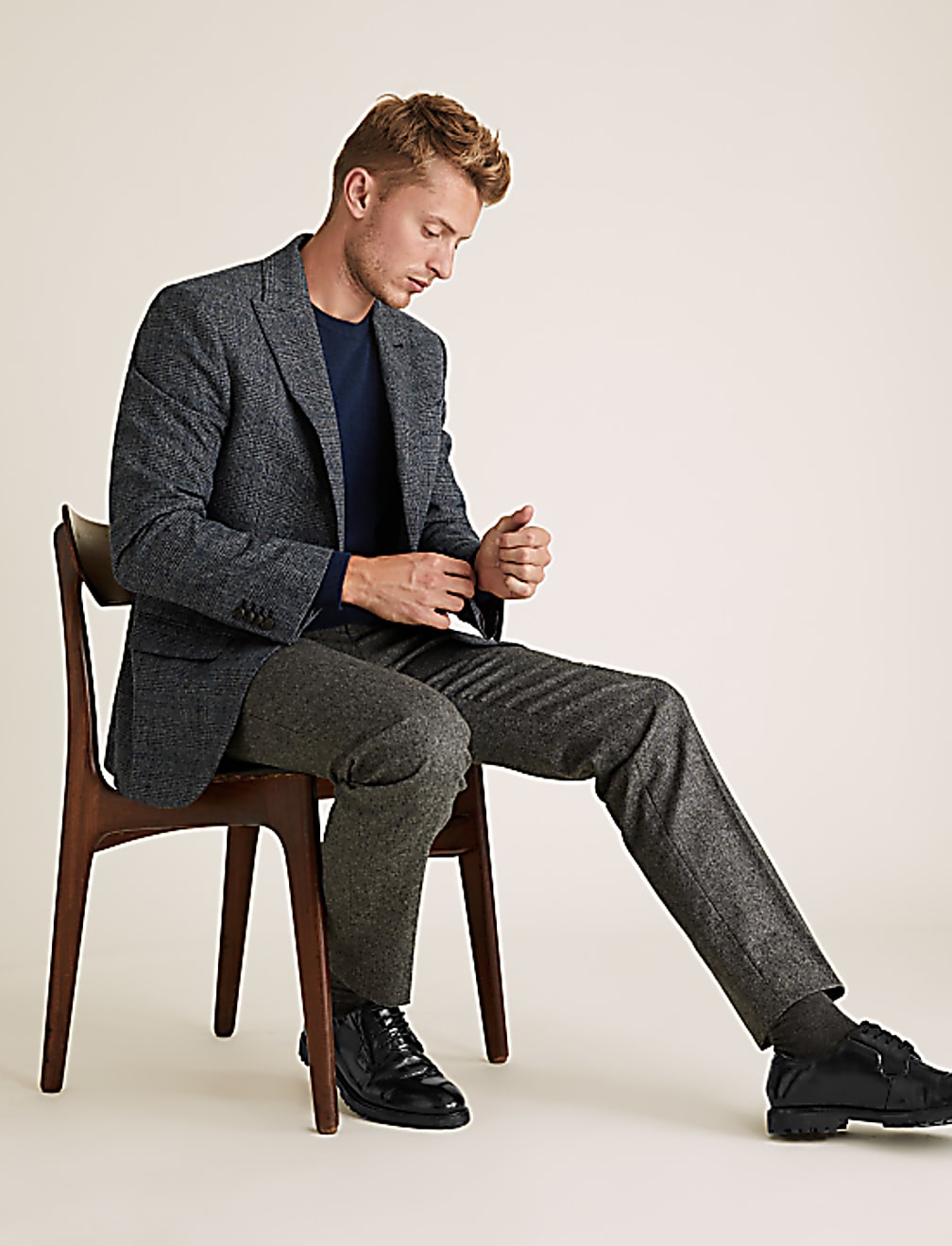 Regular Fit Check Blazer