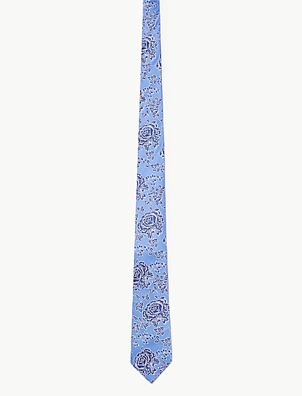 Pure Silk Rose Floral Tie