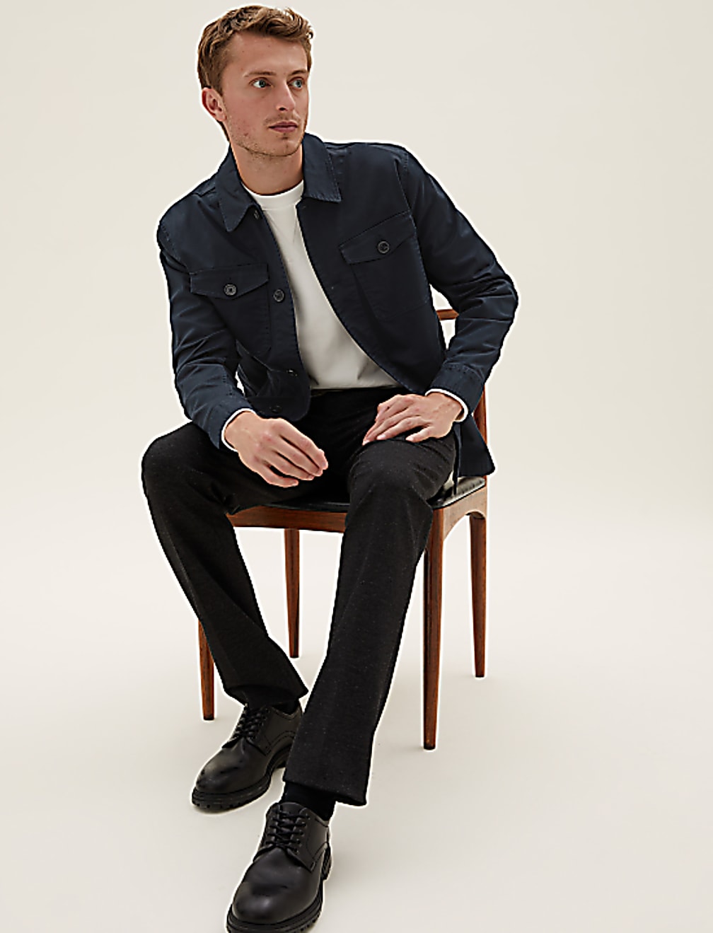 Cotton Regular Fit Shacket