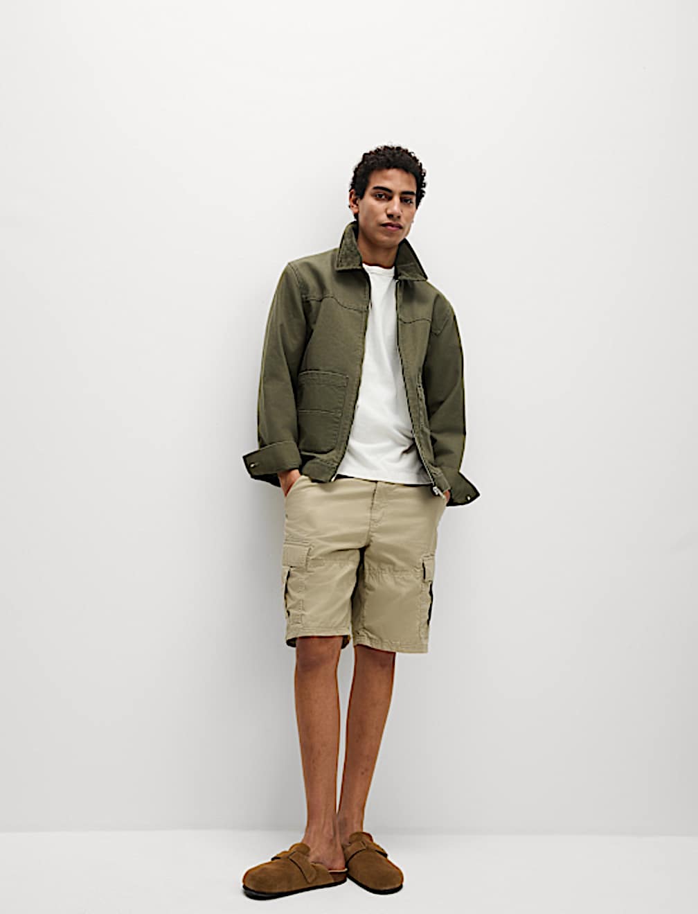 Pure Cotton Lightweight Cargo Shorts