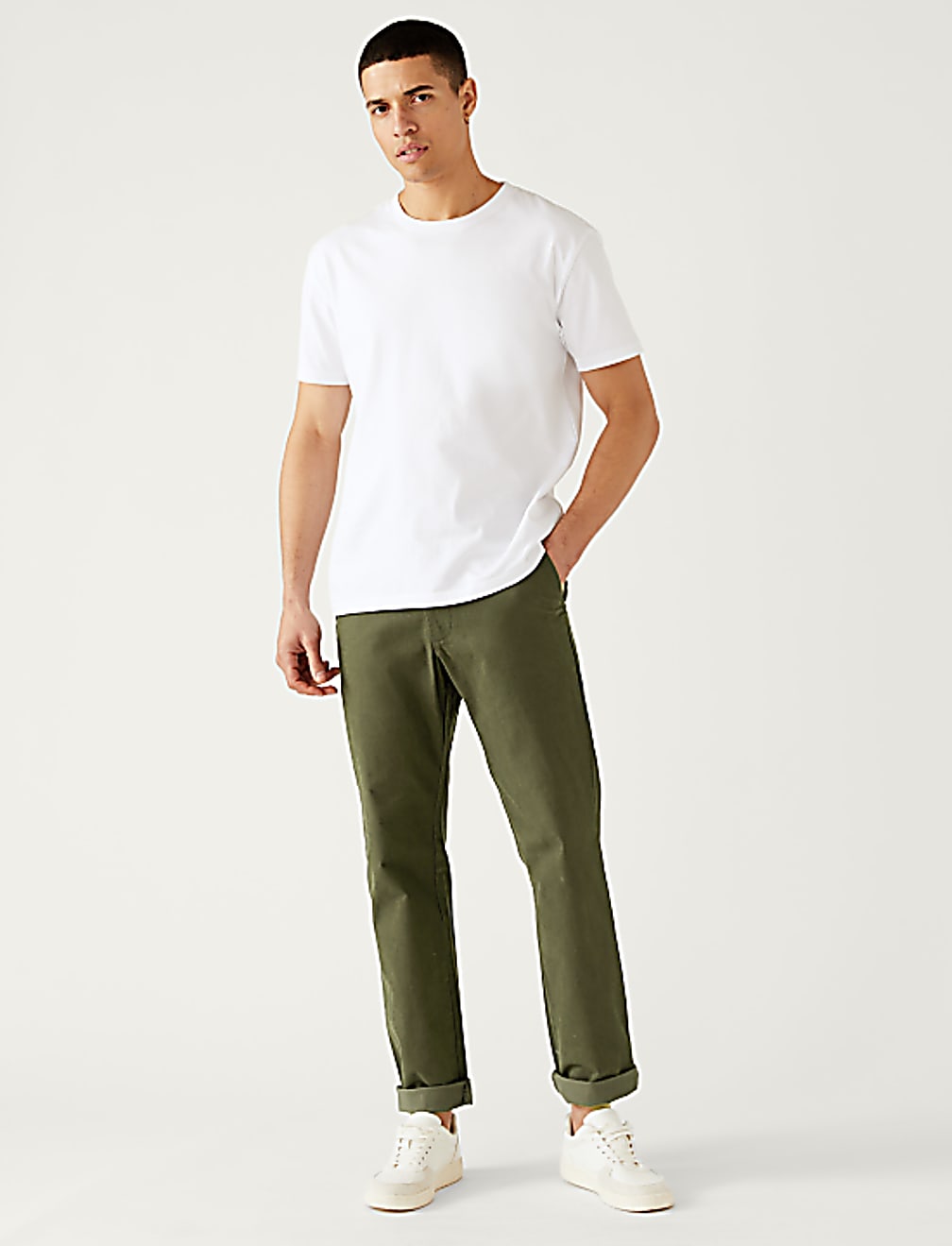 Regular Fit Stretch Chino