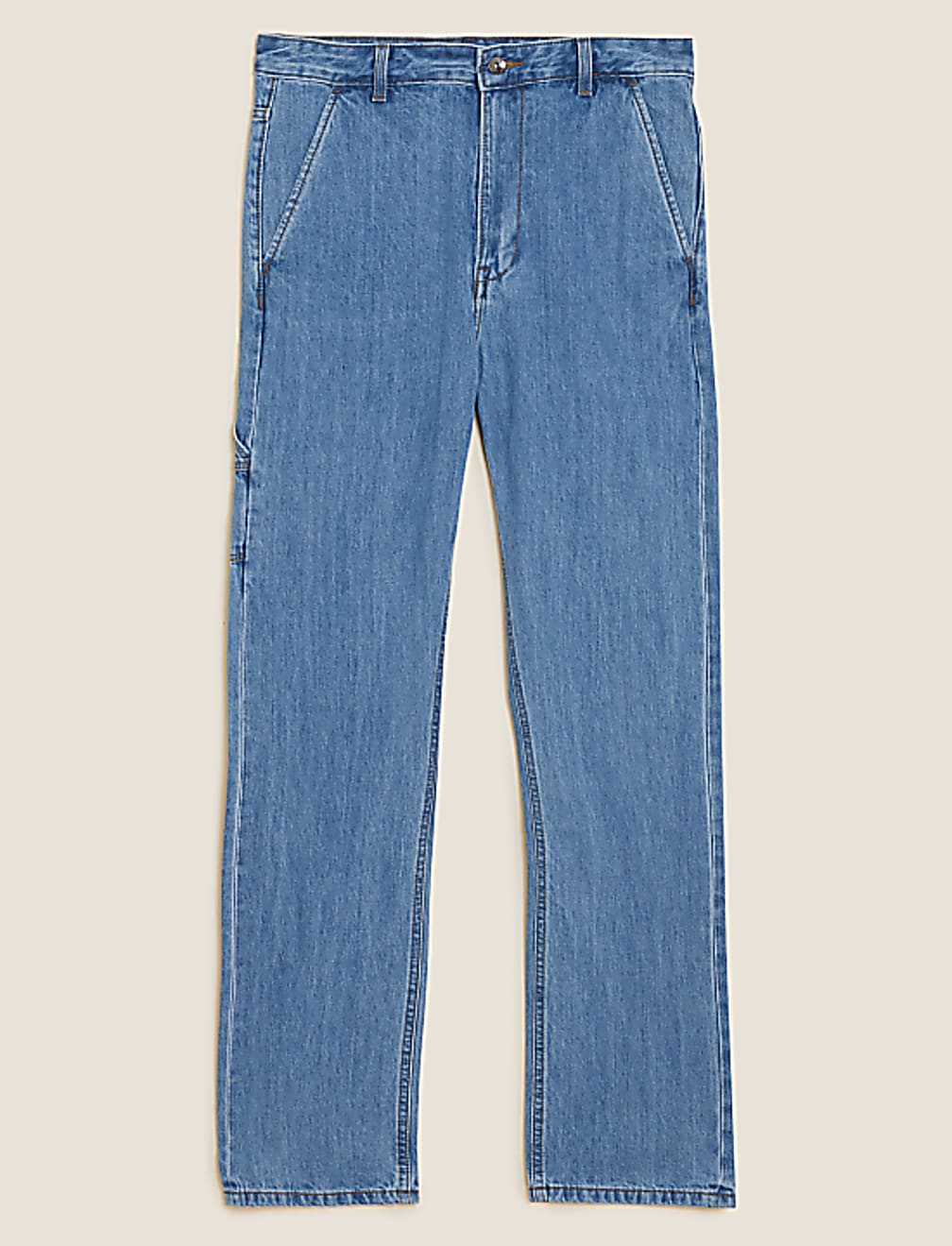 Loose Fit Pure Cotton Carpenter Jeans