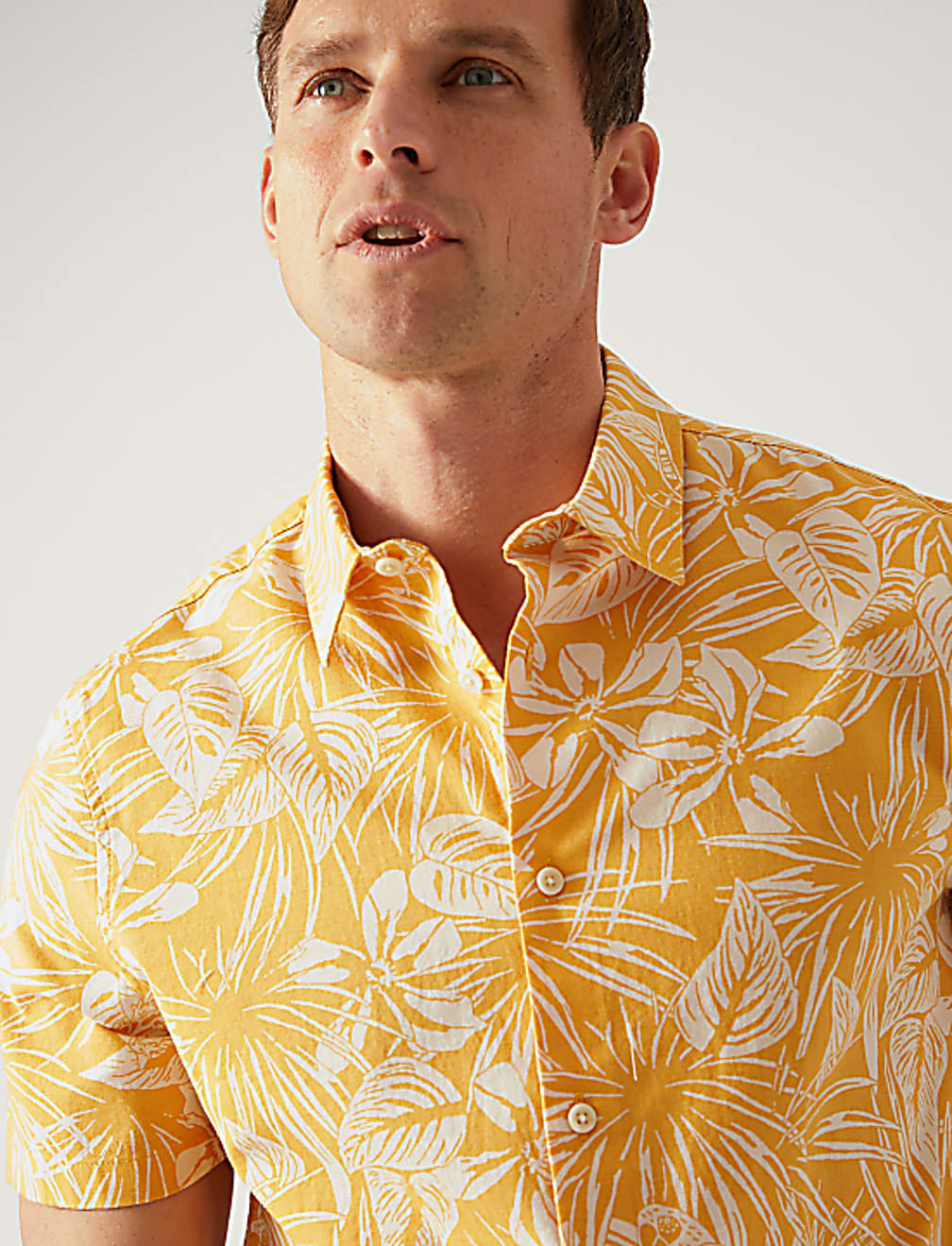 Pure Cotton Hawaiian Cuban Collar Shirt