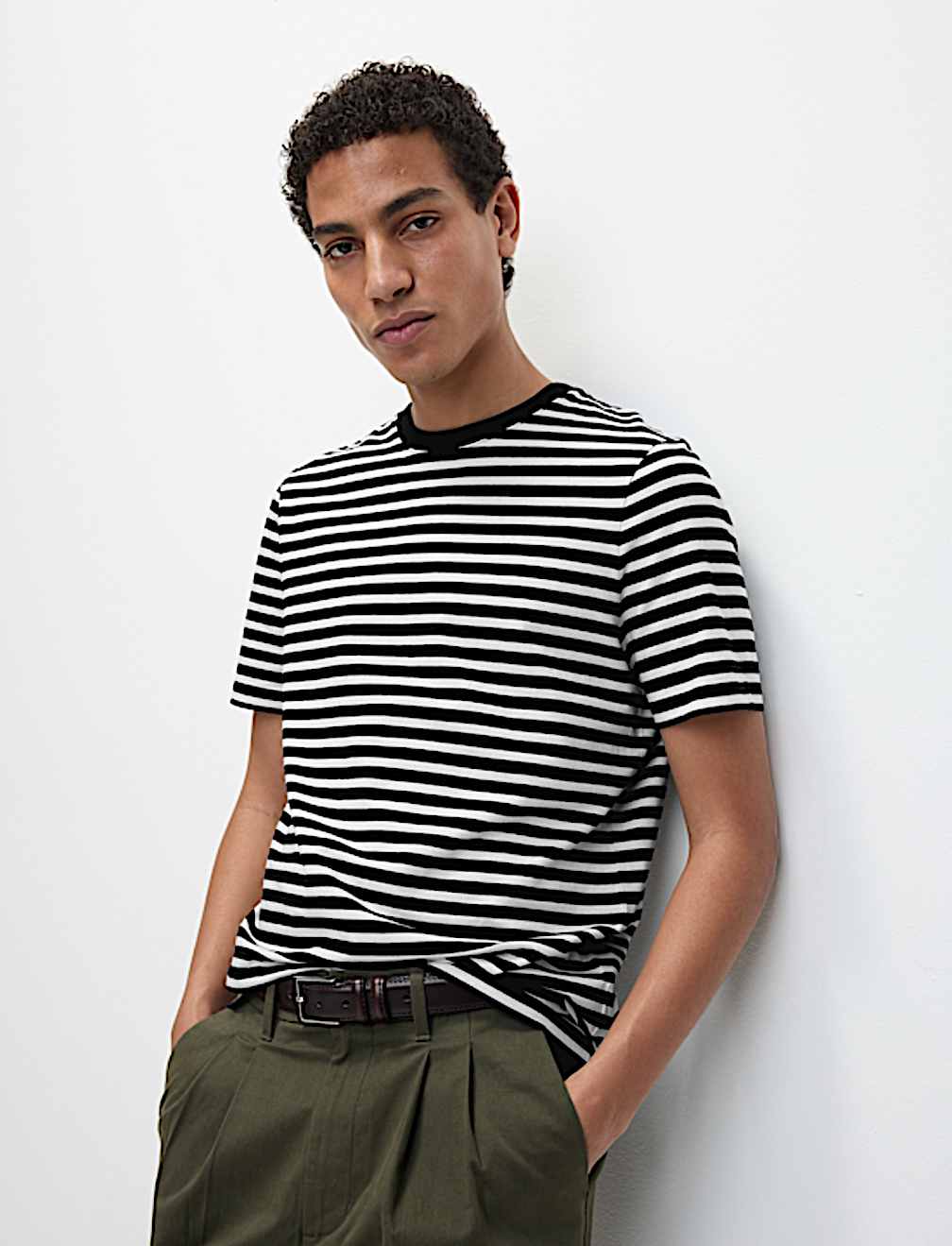 Regular Fit Crew Neck Striped T-Shirt