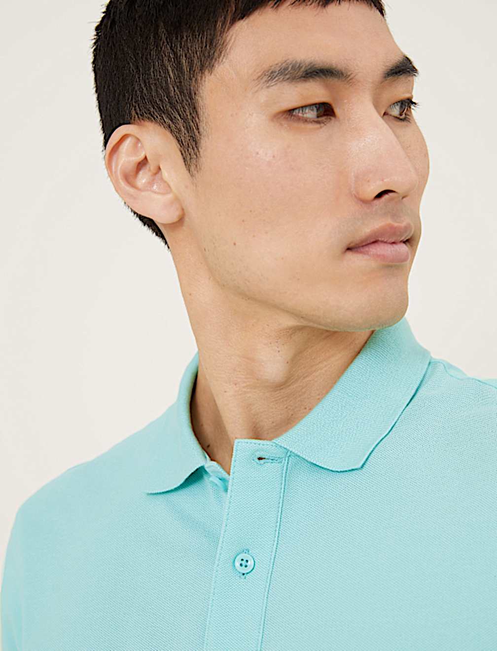 Pure Cotton Pique Regular Fit Polo Shirt