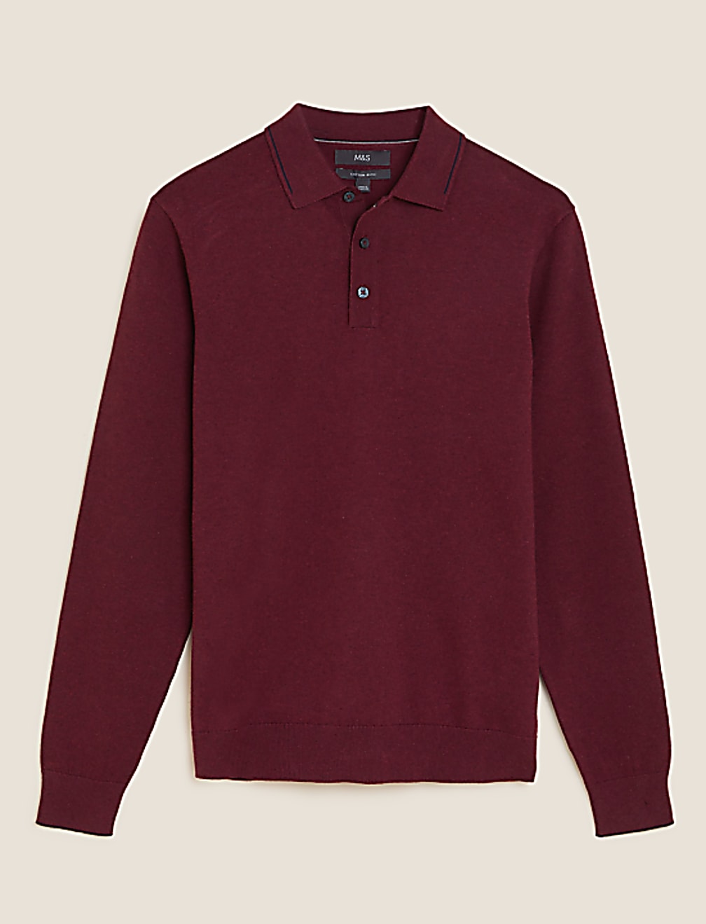 Cotton Rich Tipped Knitted Polo Shirt