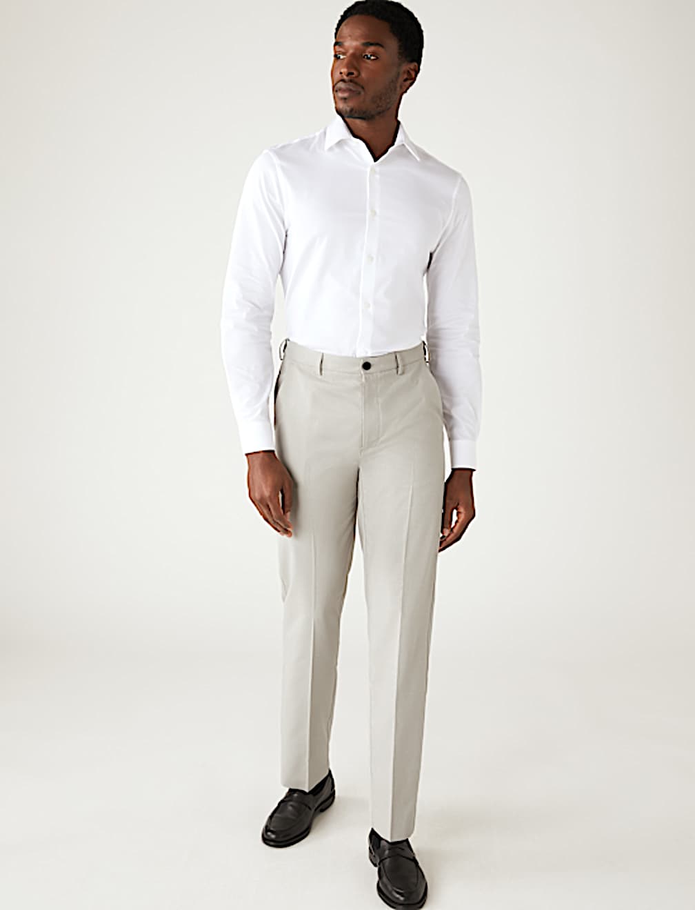Regular Fit Crease Resist Trousers