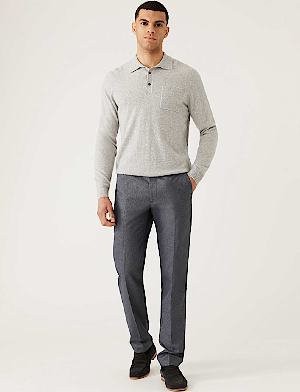 Regular Fit Crease Resist Trousers