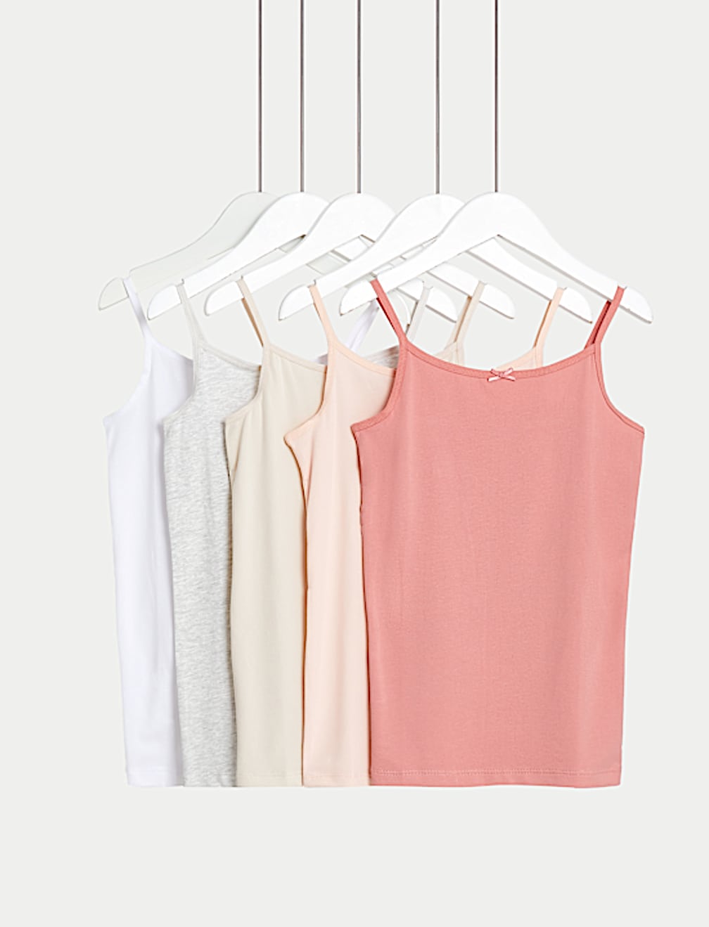 5pk Cotton with Stretch Camis (5-14 Yrs)