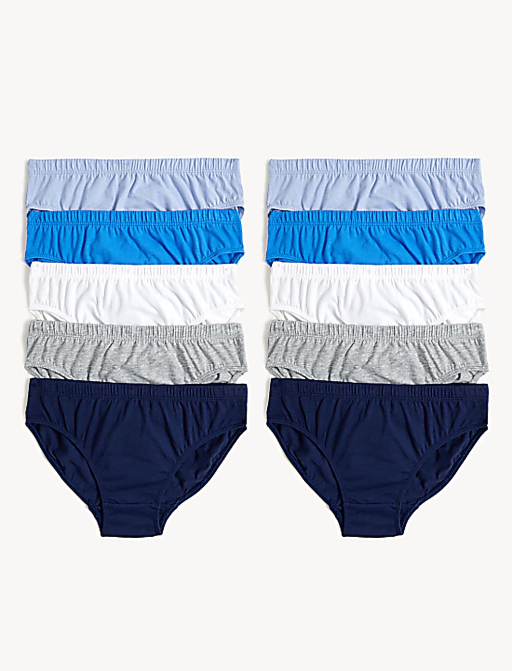 10pk Pure Cotton Briefs (2-14 Yrs)