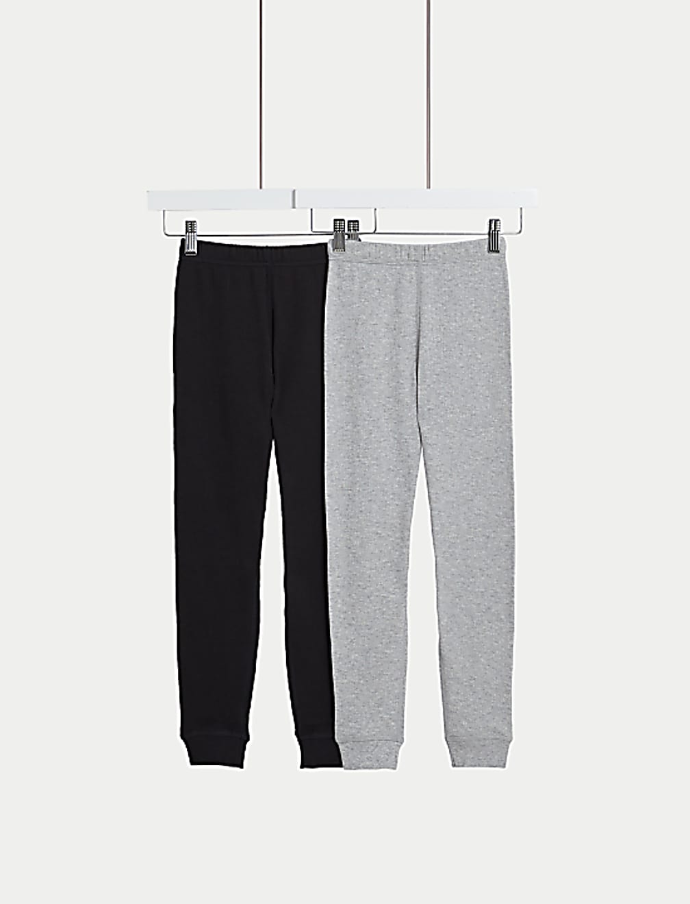 2pk Cotton Blend Thermal Leggings (2-14 Yrs)