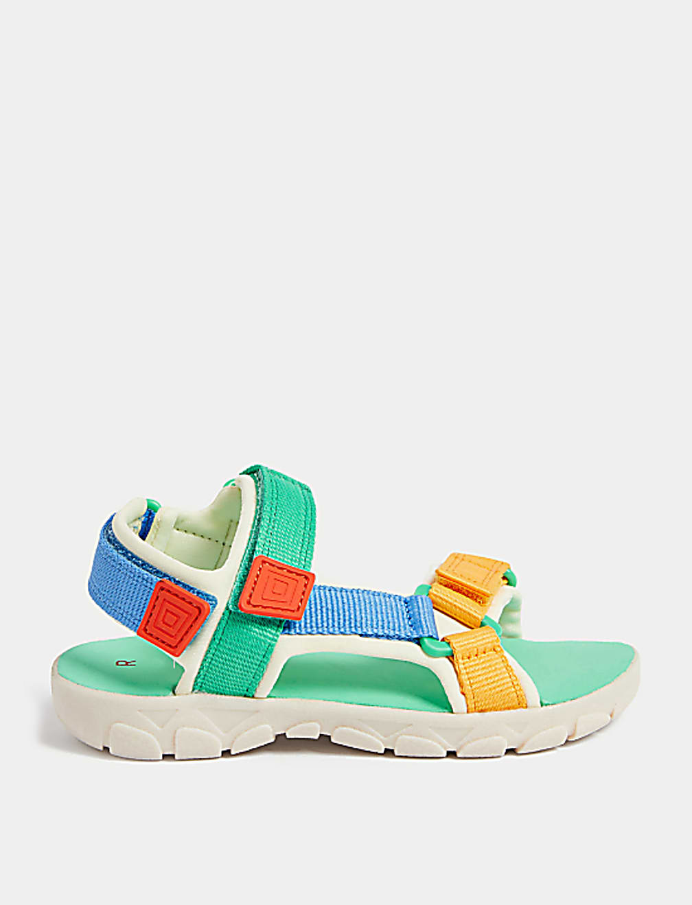 Kids' Colour Block Riptape Sandals