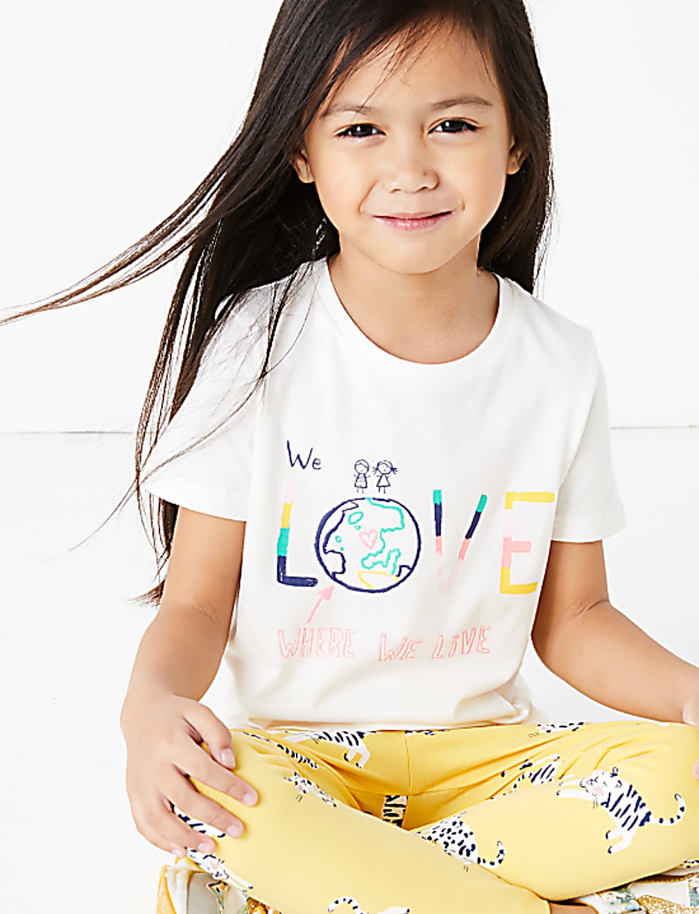 Cotton World Love Slogan T-Shirt