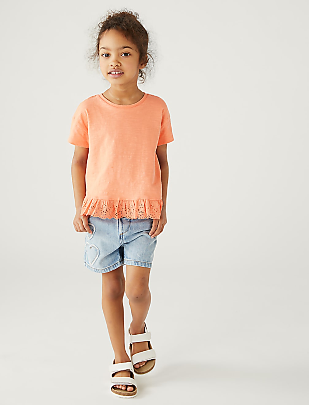 Pure Cotton Frill Top