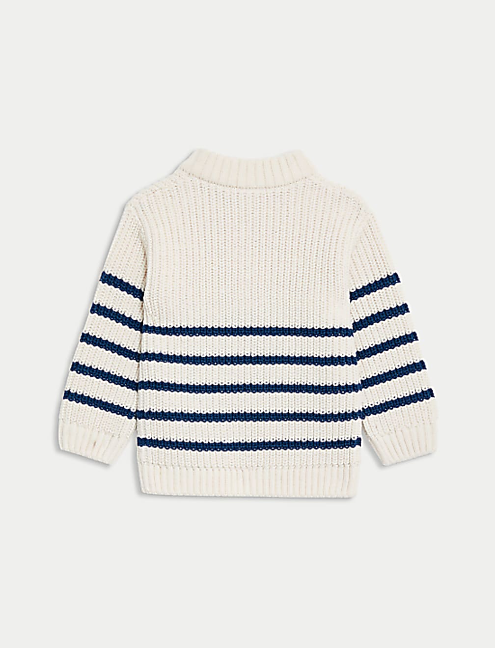 Knitted Striped Zip Jumper (0-3 Yrs)