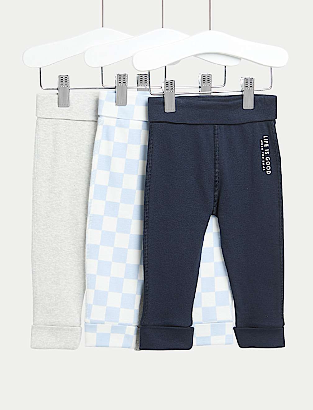 3pk Pure Cotton Leggings (0 Mths-3 Yrs)