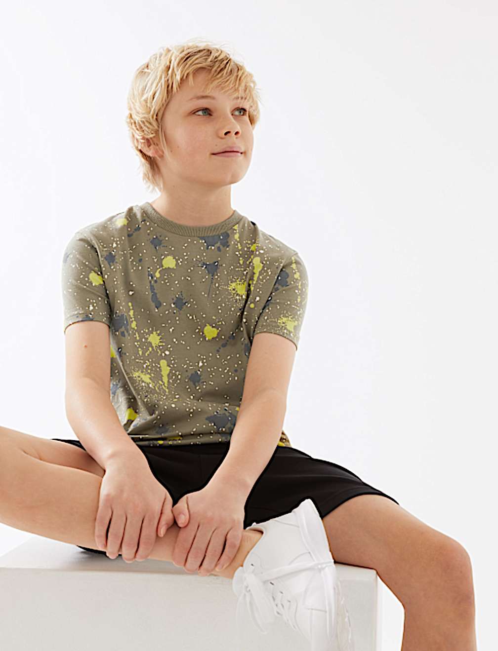 Pure Cotton Paint Splatter T-Shirt (6 - 16 Yrs)