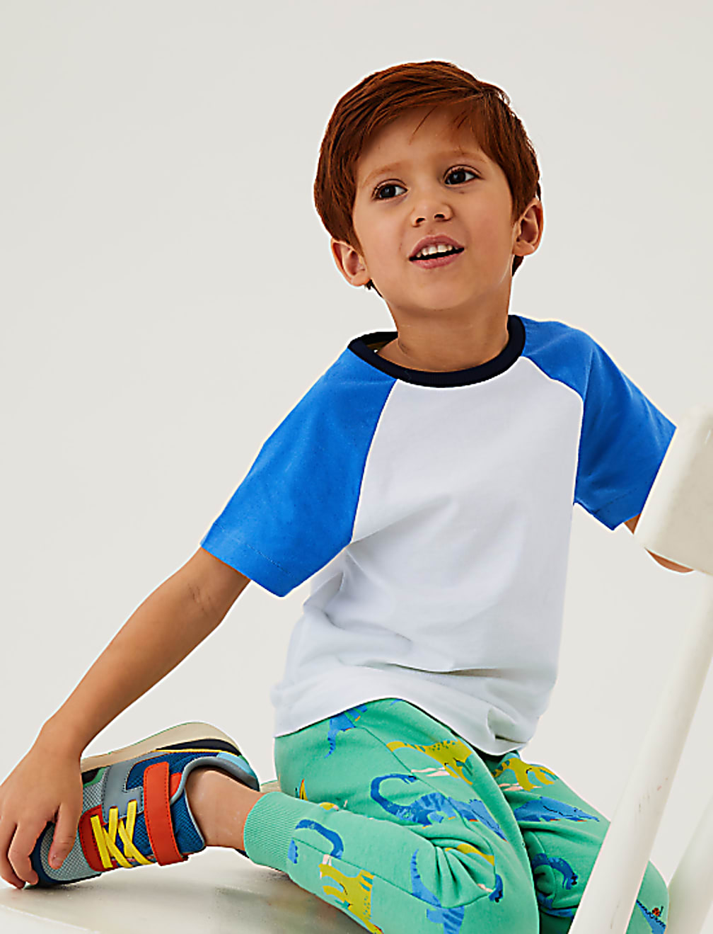 Pure Cotton Raglan T-Shirt (2-7 Yrs)
