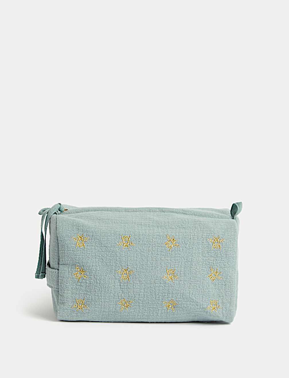 Bee Embroidered Cosmetic Bag