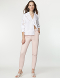 Cotton Rich Straight Leg Trousers