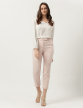 Cotton Rich Straight Leg Trousers