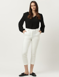 Cotton Rich Straight Leg Trousers