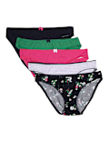 INT 5P BLUE FLORAL BIKINI