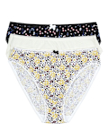 3 Pack Cotton Mix Printed Knickers