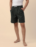 Cotton Mix Printed Regular Fit Shorts