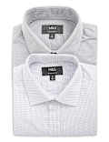 2PK Easy To Iron  Design Shirt