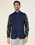 Premium Embossed Sateen Tailored Fit Waistcoat