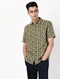 Printed Linen Shirt