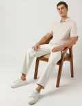 Pure Cotton Collared Solid Polo T-Shirt