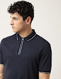 Pure Cotton Striped Classic Collar Polo