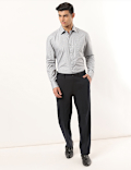 Polyester Mix Plain Regular Fit Trouser