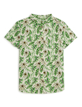 Pure Cotton Tropical Spread Collar Shirt