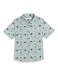 Pure Cotton Printed Spread Collar Shirt