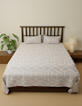 Cotton Mix Printed King Size Bedsheet Set