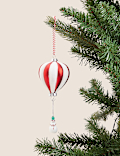Glass Hanging Hot Air Balloon Decoration