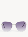 Rimless Square Sunglasses